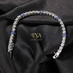 צמיד טניס עין כחולה כסף 925