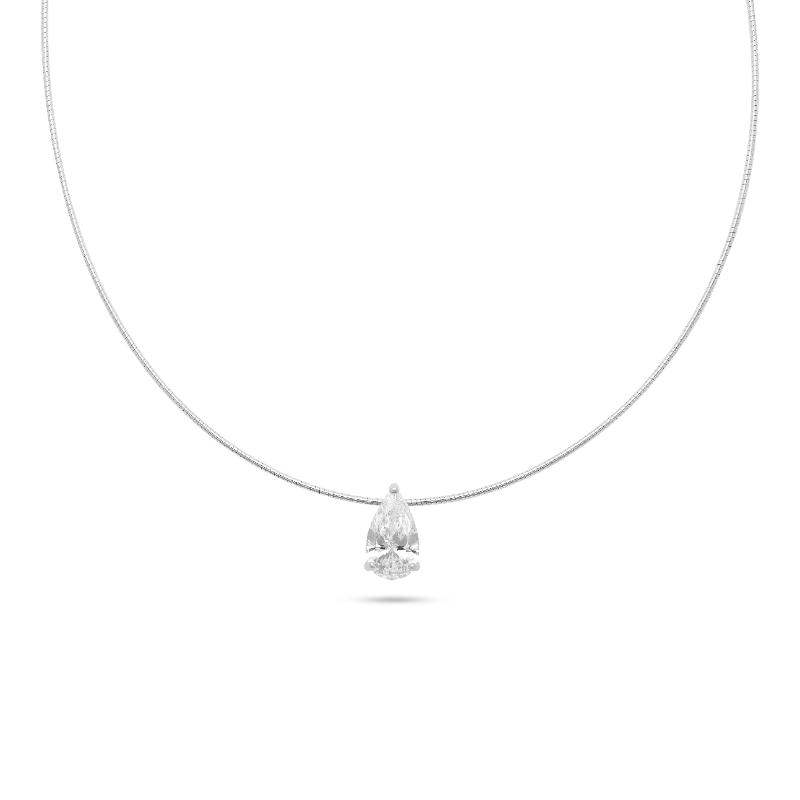 שרשרת Crystal Drop – תליון טיפה נוצץ לאישה