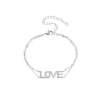 צמיד LOVE נוצץ – כסף 925 סטרלינג
