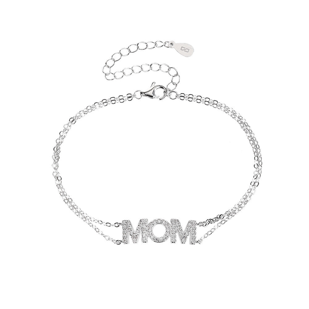 צמיד MOM נוצץ – כסף 925 סטרלינג
