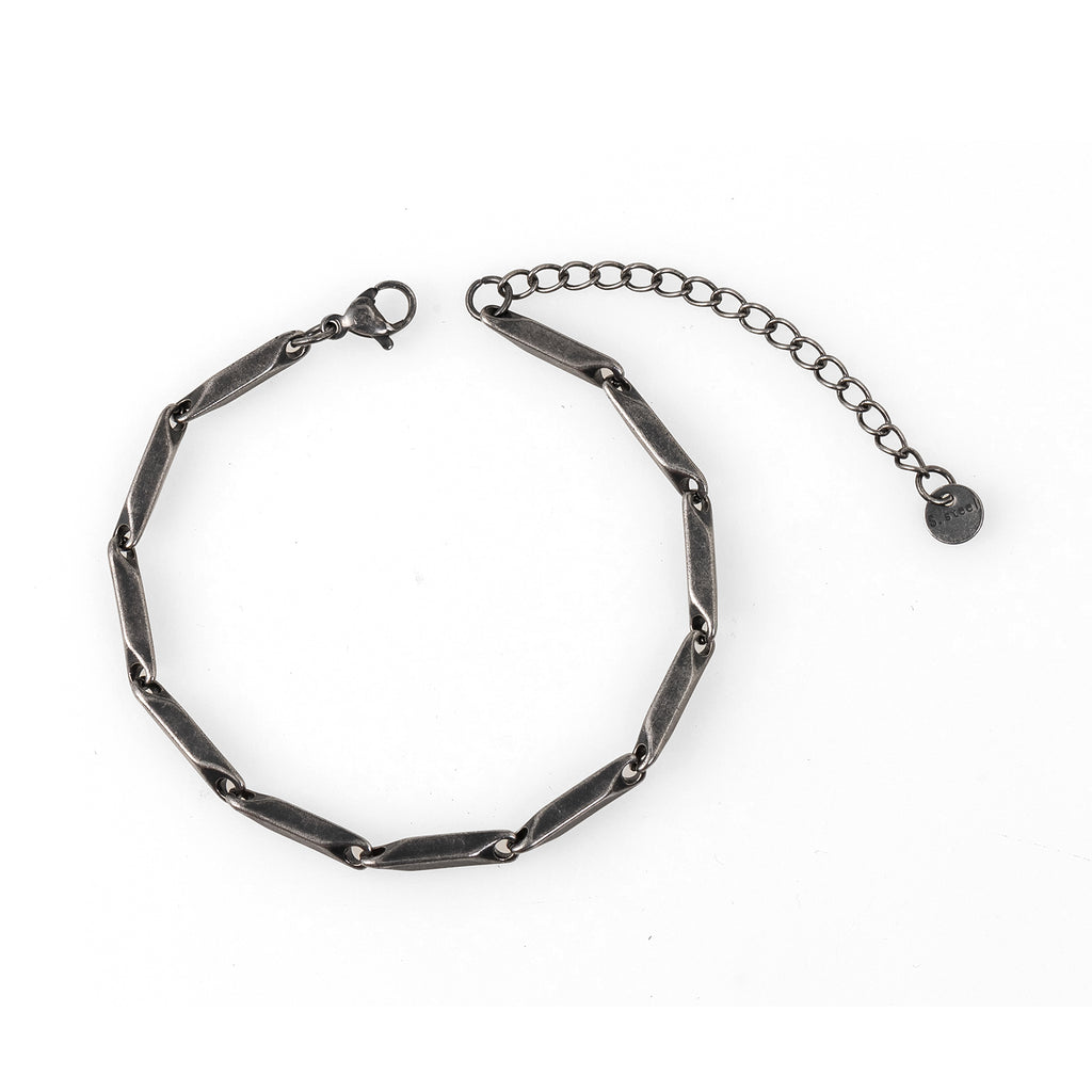 צמיד גורמט שחור לגבר – Black Chain Bracelet