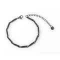 צמיד גורמט שחור לגבר – Black Chain Bracelet