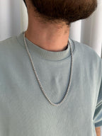 שרשרת אייס איטלקית 3 שורות – כסף 925