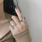 טבעת כסף 925 – שתי שכבות דקות