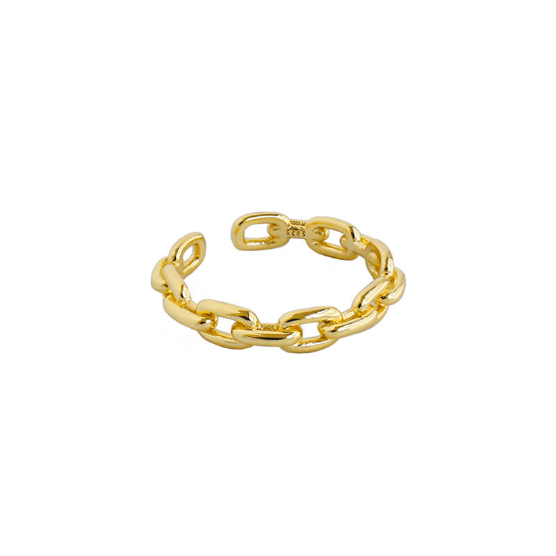 טבעת כסף 925 – חוליות שרשרת פתוחות