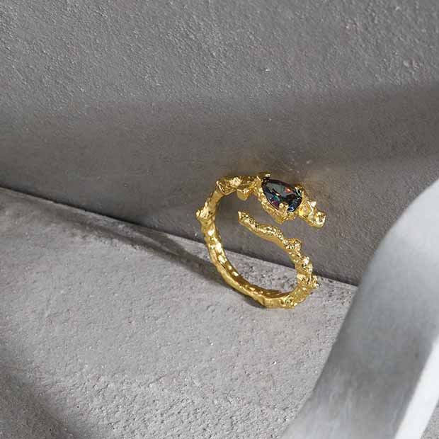 טבעת כסף 925 – טיפה