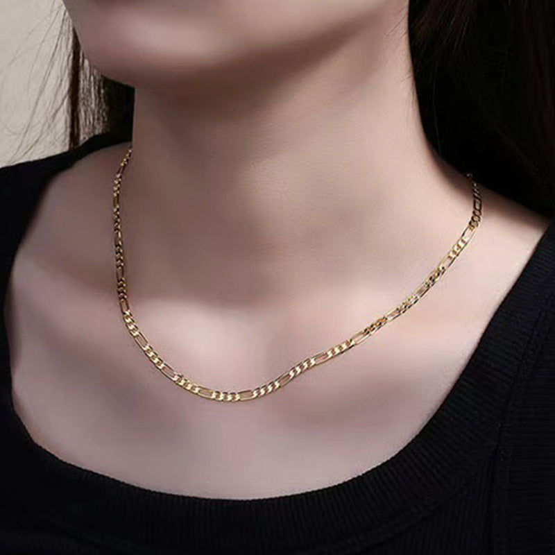 שרשרת פיגארו קלאסית 3+1 מכסף 925 לנשים ולגברים