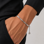 צמיד חוליות כסף לגבר – Silver Link Bracelet