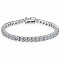 צמיד טניס Moissanite יוקרתי 15 קראט – כסף 925