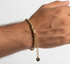 צמיד חבל מוזהב לגבר – Golden Rope Bracelet
