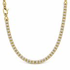 שרשרת Moon Chain יוקרתית מכסף 925 – ציפוי רוז גולד 18K