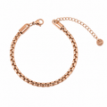צמיד חוליות רוז גולד לגבר – Rose Gold Link Bracelet