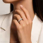 טבעת כסף 925 משובצת אבני זירקון
